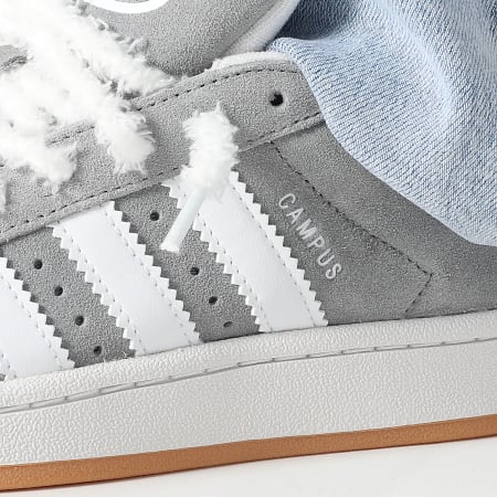 Adidas Originals - Baskets Femme Campus 00s HQ6507 Grey Three Footwear White x Superlaced Lacets Fuzzy White